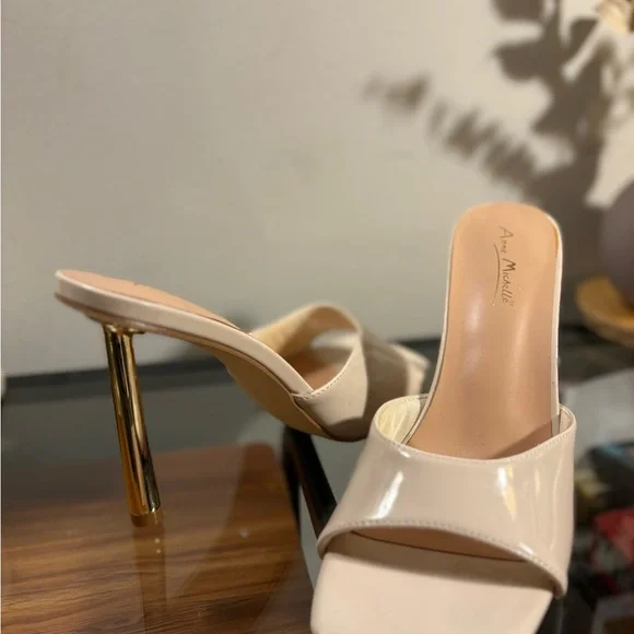 NWOT Anne Michelle Elegant Cream Women's Heels - Picture 7 of 8